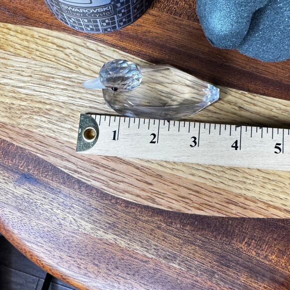 Swarovski Silver Crystal Duck 7653 NR 75 Box Figurine Mini Silver Beak Vintage - Picture 8 of 9